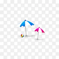 卡通彩虹小伞