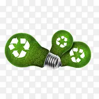 清洁能源绿色环保回收利用灯泡