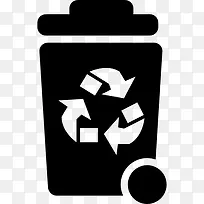 垃圾容器回收图标