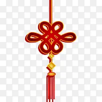 春节红色中国结挂饰