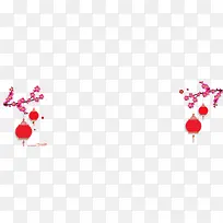 红色新春灯笼装饰图案PNG