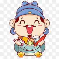 2018可爱财神卡通形象