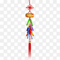 创意高清摄影红色的中国结小装饰