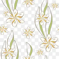 卡通手绘花纹底纹