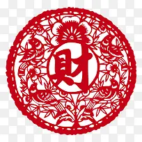 红色剪纸