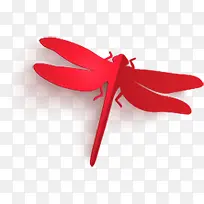 红蜻蜓剪纸素材