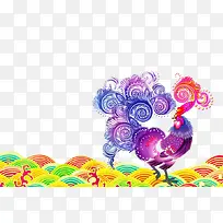 鸡年素材矢量