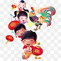 孩子闹新年