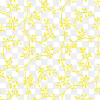 黄色花纹装饰图案