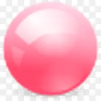 粉色的球图标