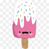 粉色可爱卡通冰淇淋