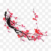 水墨古典艺术梅花