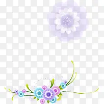 彩色花卉底纹