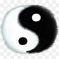 水墨风太极八卦装饰元素