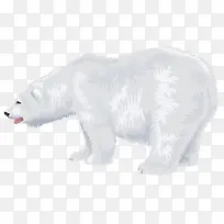 手绘白色北极熊