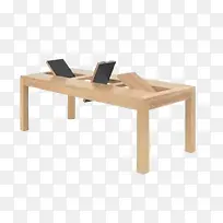 实木桌子翻转桌子面