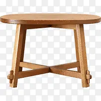 木头圆形桌子素材
