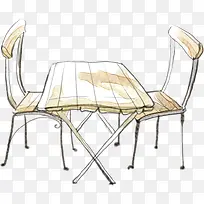 手绘桌椅家具