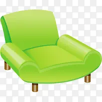 绿色卡通椅子