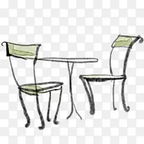 手绘桌椅家具