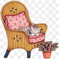 椅子与猫