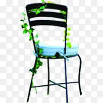 高清绿色植物椅子