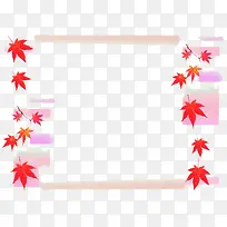 枫叶边框