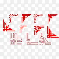 中国风红色装饰边框