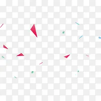 彩色卡通节日促销三角