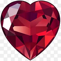 红色爱心钻石