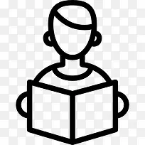 学生阅读图标