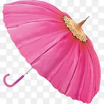 雨天粉伞