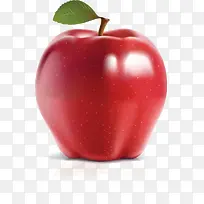 3d剪影手绘食物图片 红色苹果