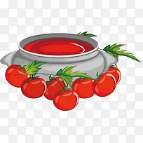 矢量图番茄酱