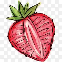 矢量图红色创意草莓