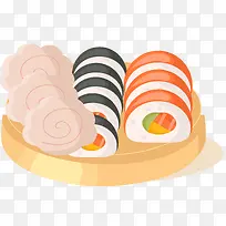 寿司矢量卡通食物