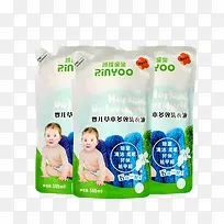 产品实物婴儿洗衣液