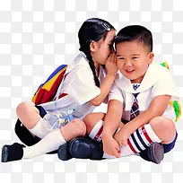 夏日小孩校服悄悄话