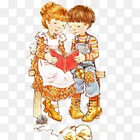 看书的小孩