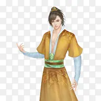 袒胸武士 长手指帅哥