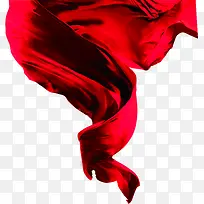 红色企业丝带装饰