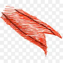 红色艺术线条丝带