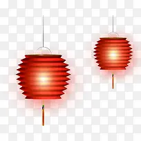 红色喜庆中式折纸灯笼