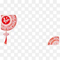 红色中国风春节剪纸