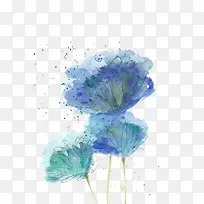 水墨花朵