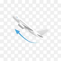 白色飞机飞行方式