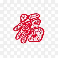 剪纸福字