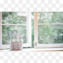窗台小清新绿色花瓶