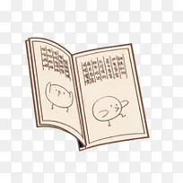 手绘小鸡插画透明