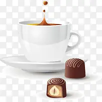 咖啡巧克力矢量图